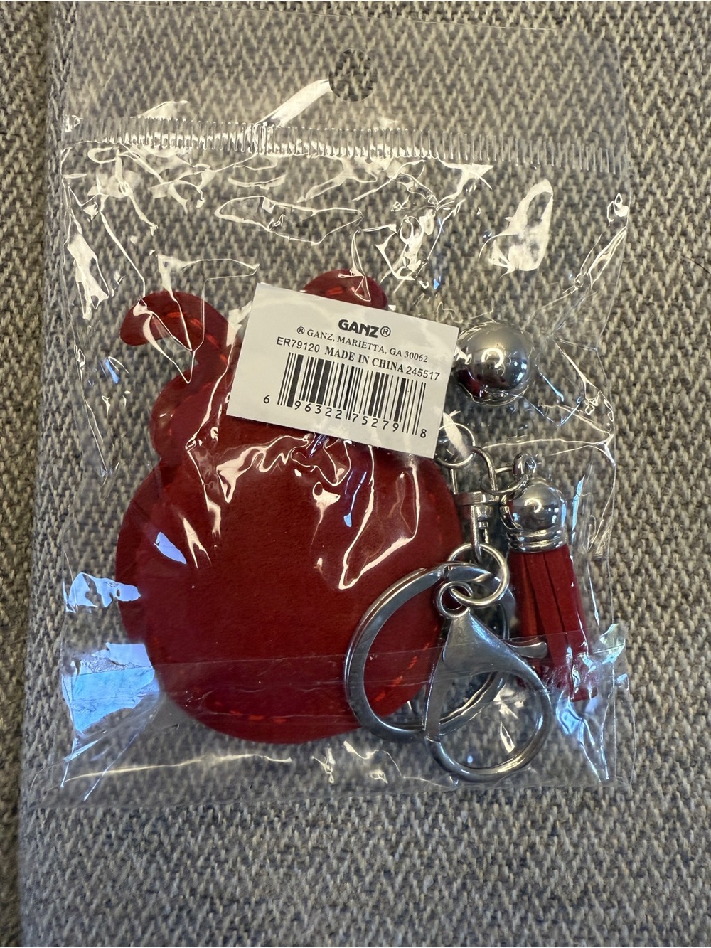 Red Ladybug Crystal Keychain Bag Charm - Picture 9 of 13
